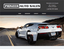 Tablet Screenshot of pioneerautosalesohio.com